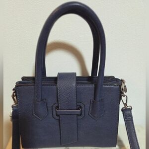 K. Carroll Audrey Navy Blue Satchel Bag